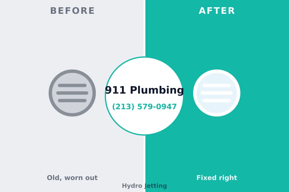 Before and after: plumbing repair Mount Ephraim, NJ